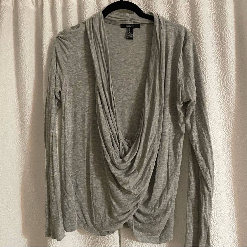 Forever 21 drappy shawl long sleeve size medium